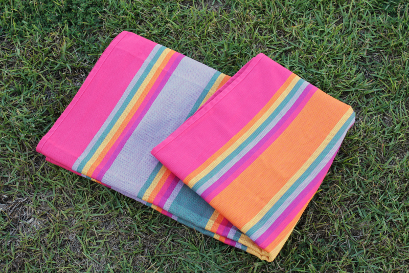 Easycare small stripe Sunset Rainbow Wrap  Image