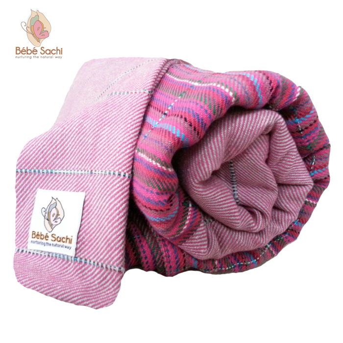 Bebe Sachi small stripe Pink Honeysuckle Wrap  Image