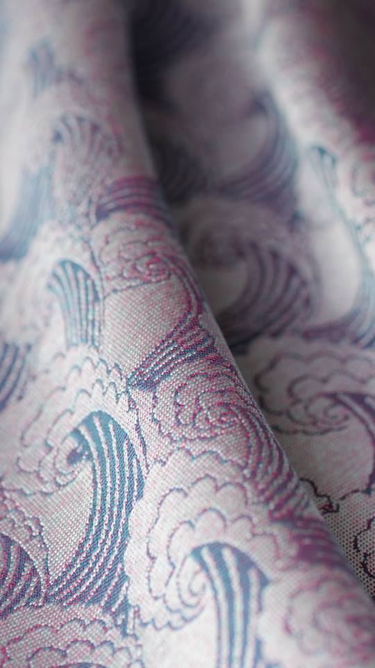 Tragetuch Artipoppe Waves Yoko Prototype (japanese silk, merino, Kaschmir) Image