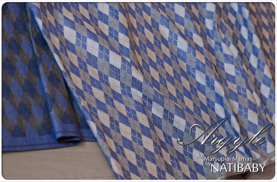 Natibaby Argyle Blue Wrap (hemp) Image