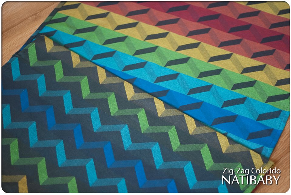 Natibaby ZIG-ZAG COLORIDO Wrap (linen) Image