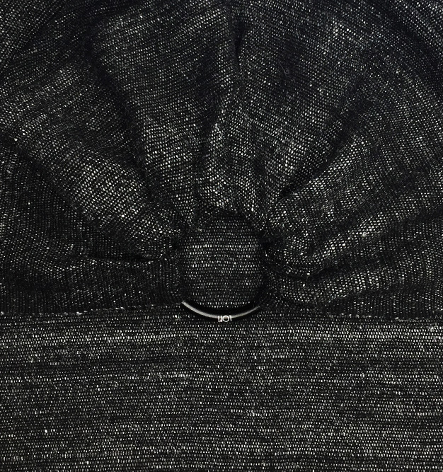Tragetuch Löft Shiva 3.edition Coal Ring Sling Extra length-with fringes (banana fiber) Image
