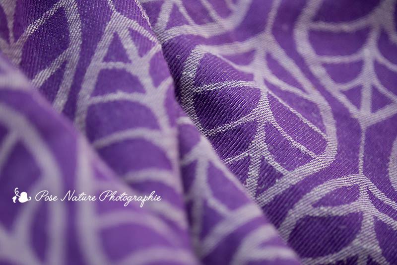 Solnce Laurus Purple Plum Wrap (tussah, linen) Image