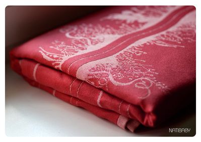 Natibaby Elves red/white Wrap (linen) Image