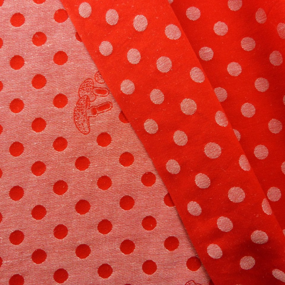 Tragetuch Didymos Red Dots with Hemp (Hanf) Image