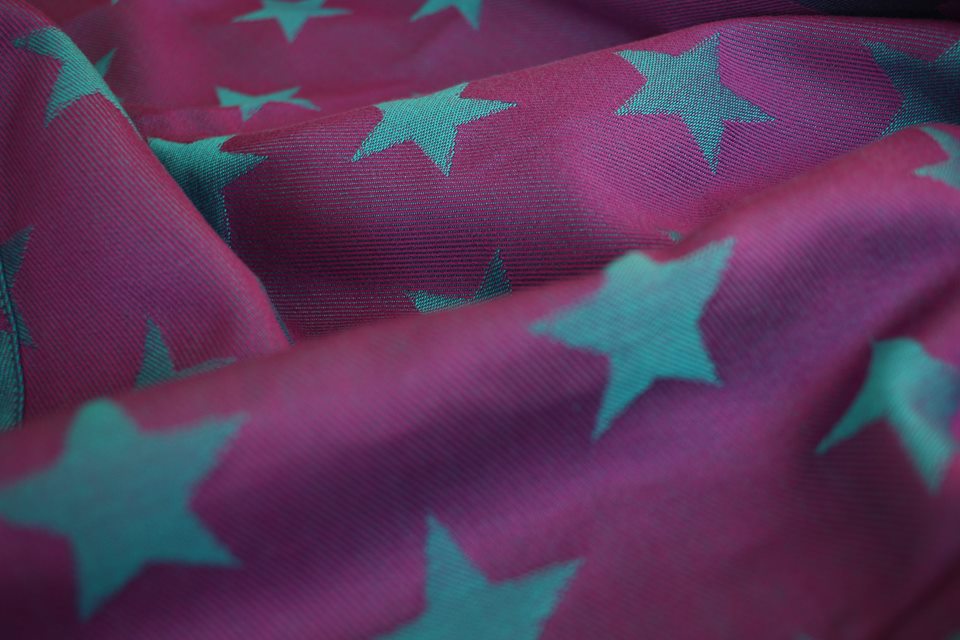 Yaro Slings Stars Purple Turkis Tencel Wrap (tencel) Image
