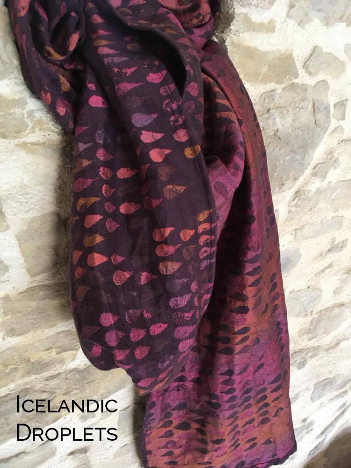 Woven Wings Icelandic Droplets Wrap (linen, merino, silk) Image