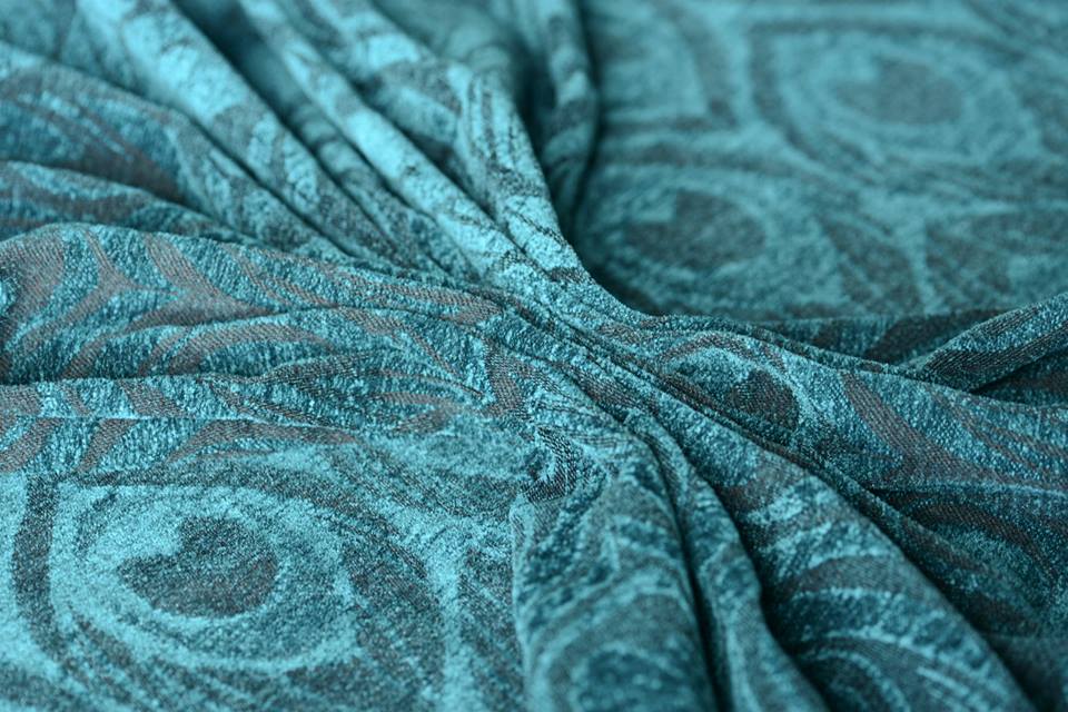 Artipoppe Argus Petrol Silk Towel (mulberry silk) Image