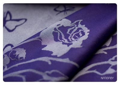 Tragetuch Natibaby Pontia Violet with silk (Seide) Image