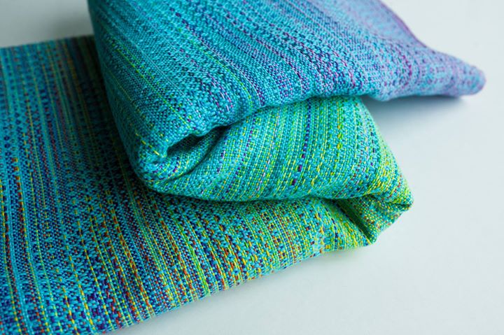 Rainbow cloud crackle weave Julia Wrap  Image