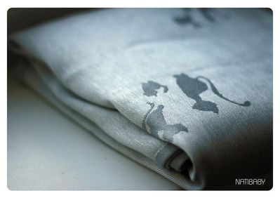 Natibaby CATS SILVER Wrap (linen) Image