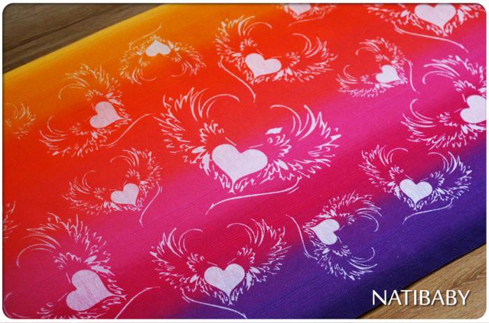 Natibaby Amore' Prism Bianco Pink/Purple Wrap (hemp) Image