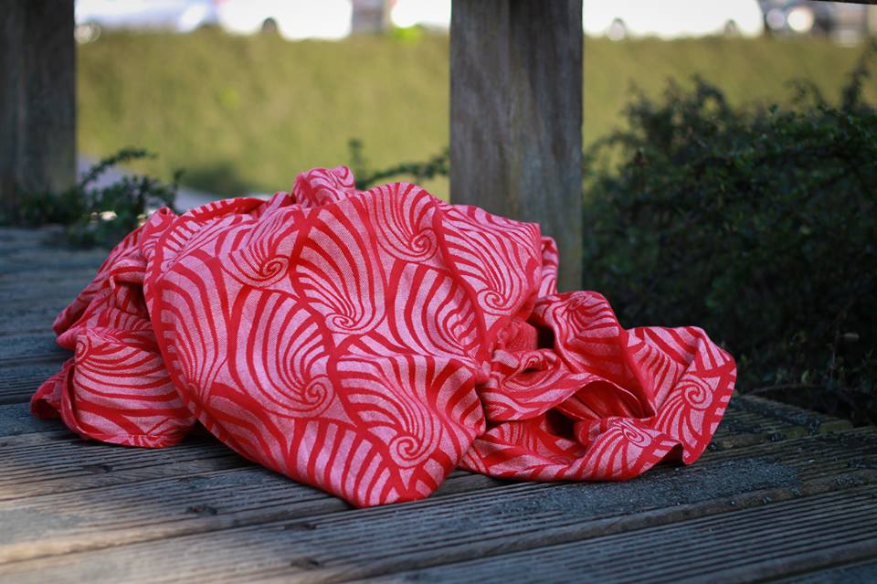 Yaro Slings Dandy Red White Hemp Wrap (hemp) Image