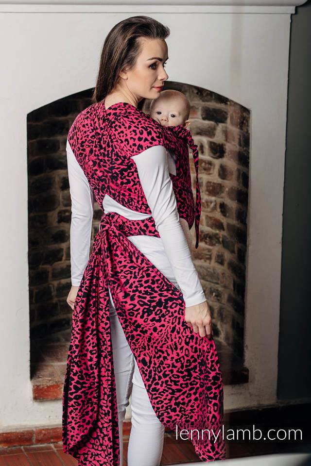 Lenny Lamb Cheetah Black & Pink Wrap  Image