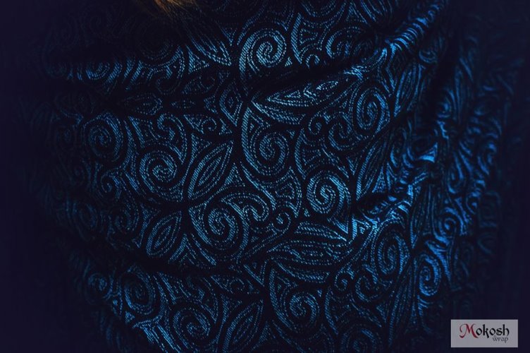 Mokosh-wrap Eywa Sapphire Wrap (merino, silk, mulberry silk) Image