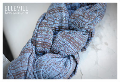 Ellevill Jade Deli (light blue/brown) Wrap  Image