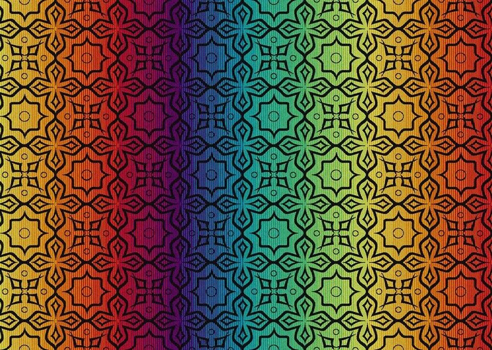 Wrapahula Wovens Opulence rainbow black  Wrap  Image