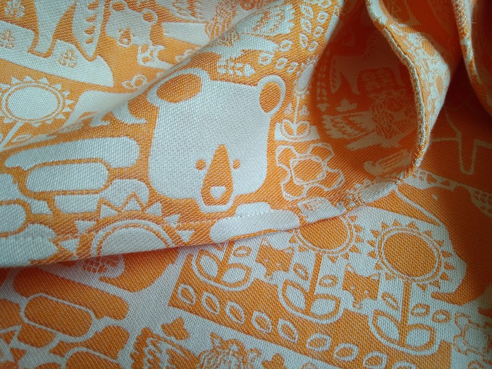 Coco-N Babywearing fashion Scandinavia Orange Wrap (bamboo) Image