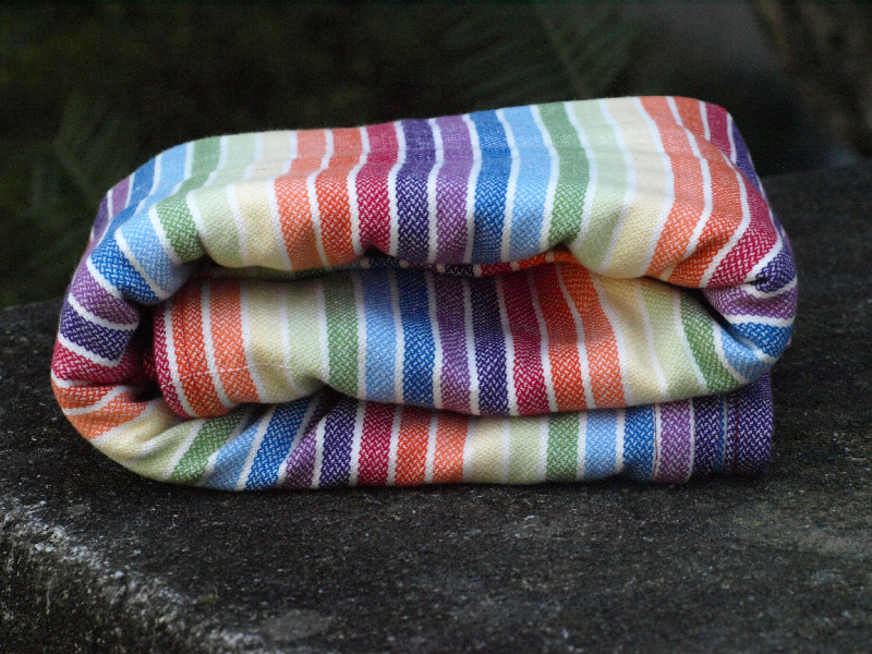 Tragetuch Girasol small stripe Avalon Rainbow  Image