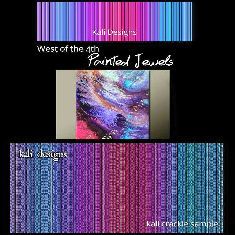 West of the 4th Crackle Weave Painted Jewels Wrap  Image