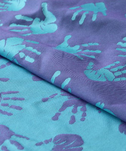Yaro Slings Hands Arctic-Blue Violet Organic Wrap  Image