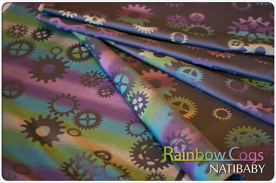 Natibaby RAINBOW COGS Wrap (linen) Image