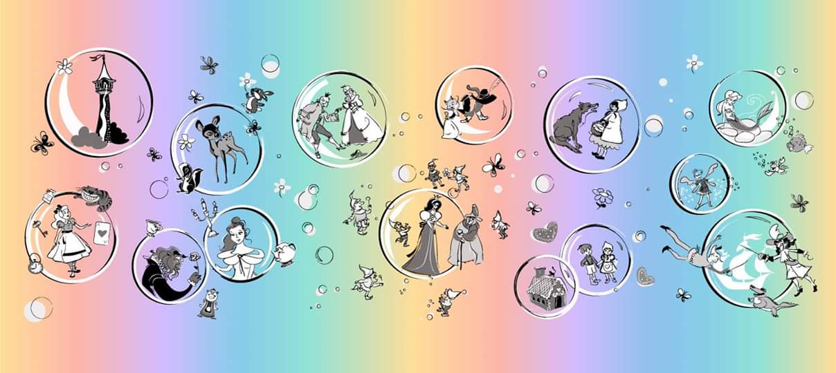 Natibaby Once up on a Fairytail Rainbow Wrap  Image