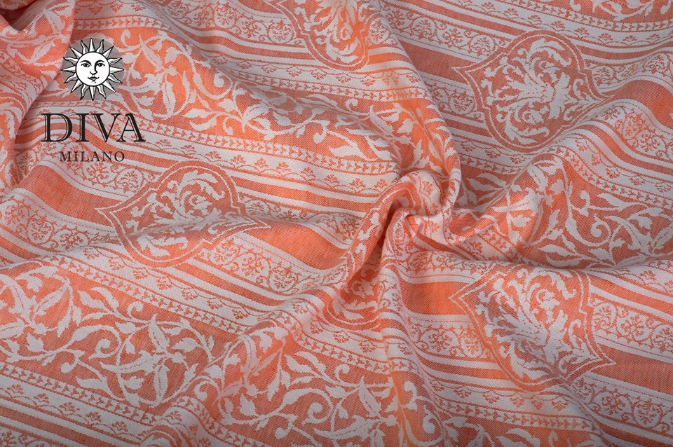 Diva Milano Flora Arancio Wrap (linen) Image