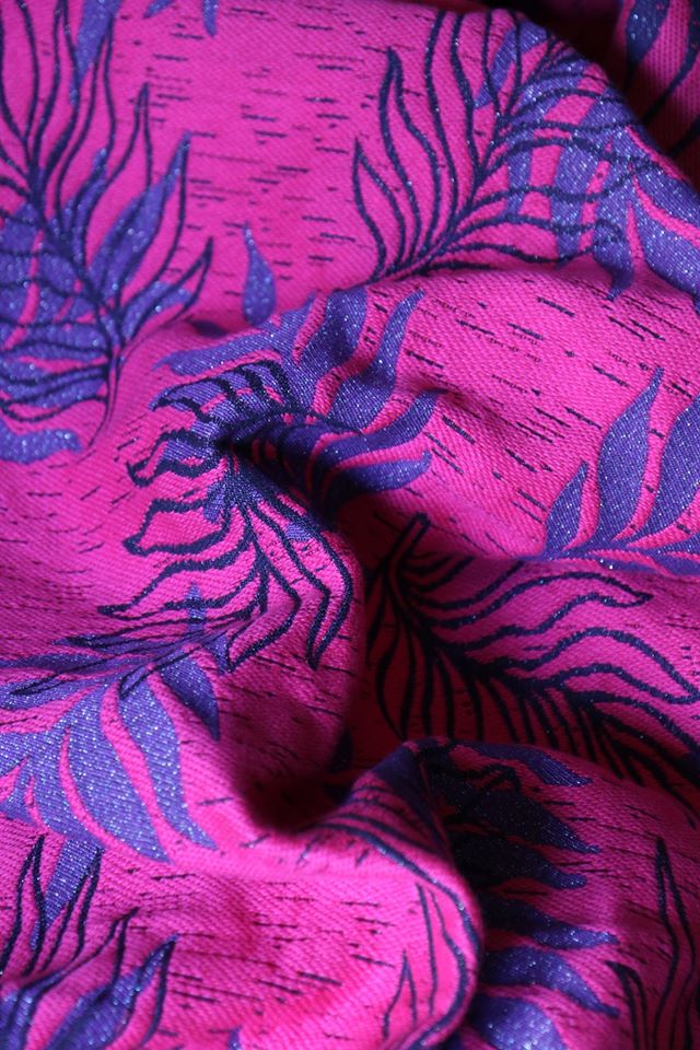 Yaro Slings Oasis Puffy Purple Pink Glam Wrap (glitter) Image
