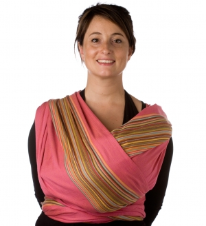 Babylonia small stripe Pink pepper Wrap  Image