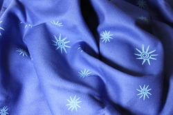 Wermli (Lana) print Sonnenstern Blau Wrap  Image