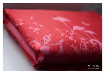Natibaby FAIRYLAND RED/PINK Wrap (linen) Image