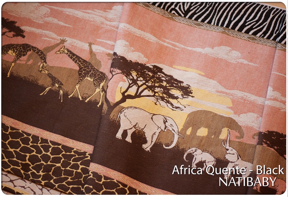 Natibaby AFRICA QUENTE BLACK Wrap (linen) Image