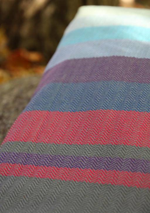 Girasol Herringbone Weave Sadie's Rainbow grey Wrap  Image