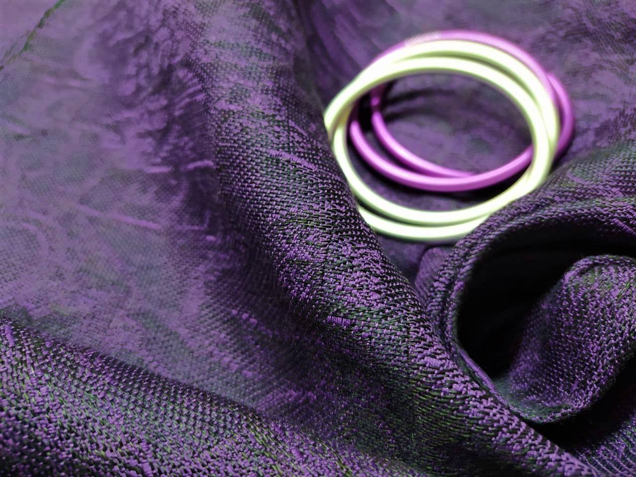 Coco-N Babywearing fashion Scandinavia Nuit d`Orchidee Wrap (linen, baby alpaka, mulberry silk) Image
