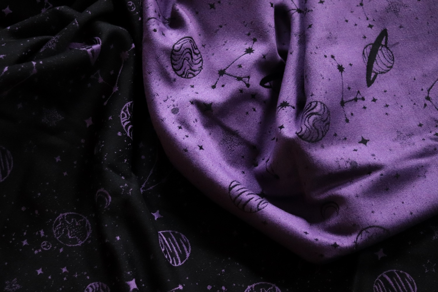 Lolly Wovens SPACE VIOLET NIGHT  Wrap  Image