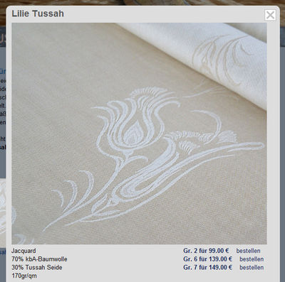 Tragetuch Didymos lilies Lilie Tussah (tussah) Image