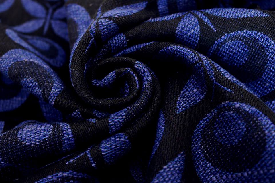 KindsKnopf Pina blue Panther Wrap (viscose, linen) Image