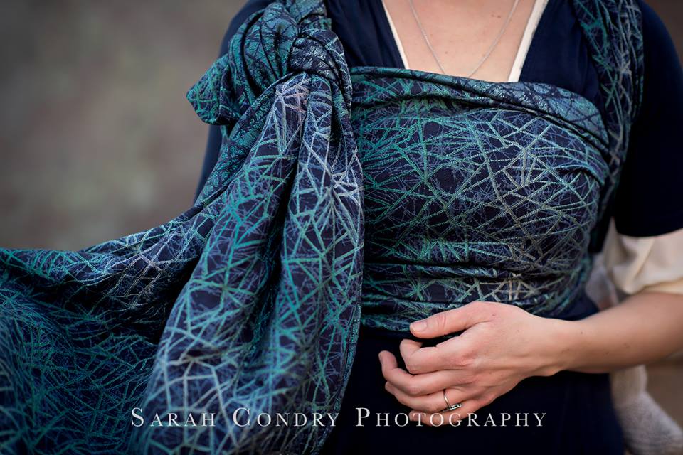 Woven Wings Labyrinth Taurus Wrap (linen, merino, silk) Image