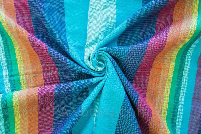 Girasol stripe Double Rainbow azul pacifico Wrap  Image