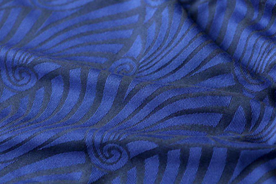 Yaro Slings Dandy Black Dark-Blue Cashmere Wrap (cashmere) Image