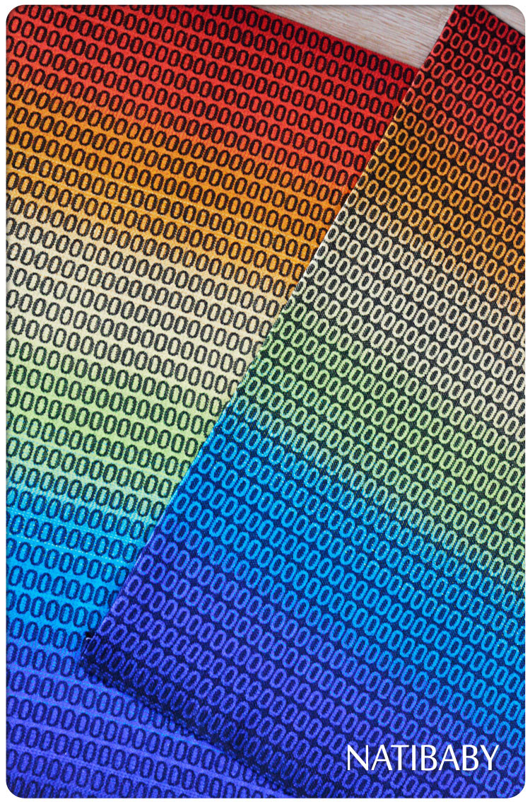 Tragetuch Natibaby Binary Rainbow Dark (Hanf) Image