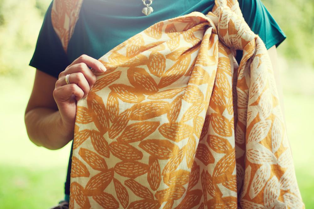 Agossie Origin Golden Autumn  Wrap (merino, linen, cashmere) Image