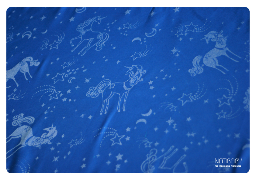 Natibaby My Little Unicorn blue Wrap (linen) Image