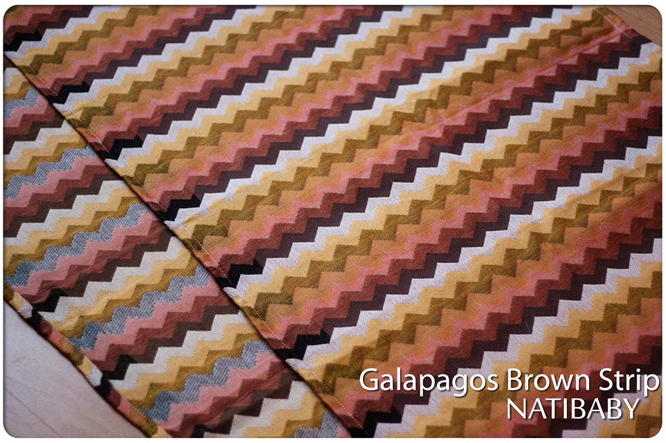 Natibaby GALAPAGOS BROWN STRIP Wrap (linen) Image