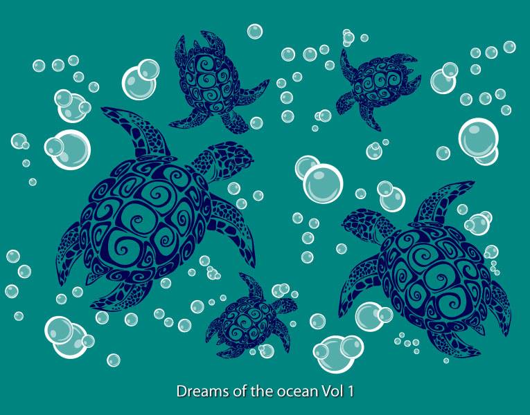 Tragetuch Natibaby Dreams of the ocean Vol 2 (Hanf) Image