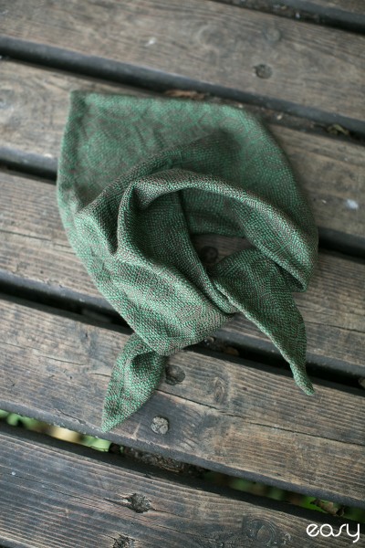 Tragetuch Easysling Stardust Weft noble green (merino, mulberry silk, Kaschmir) Image