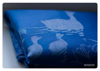 Tragetuch Natibaby Ducks blue (Leinen) Image