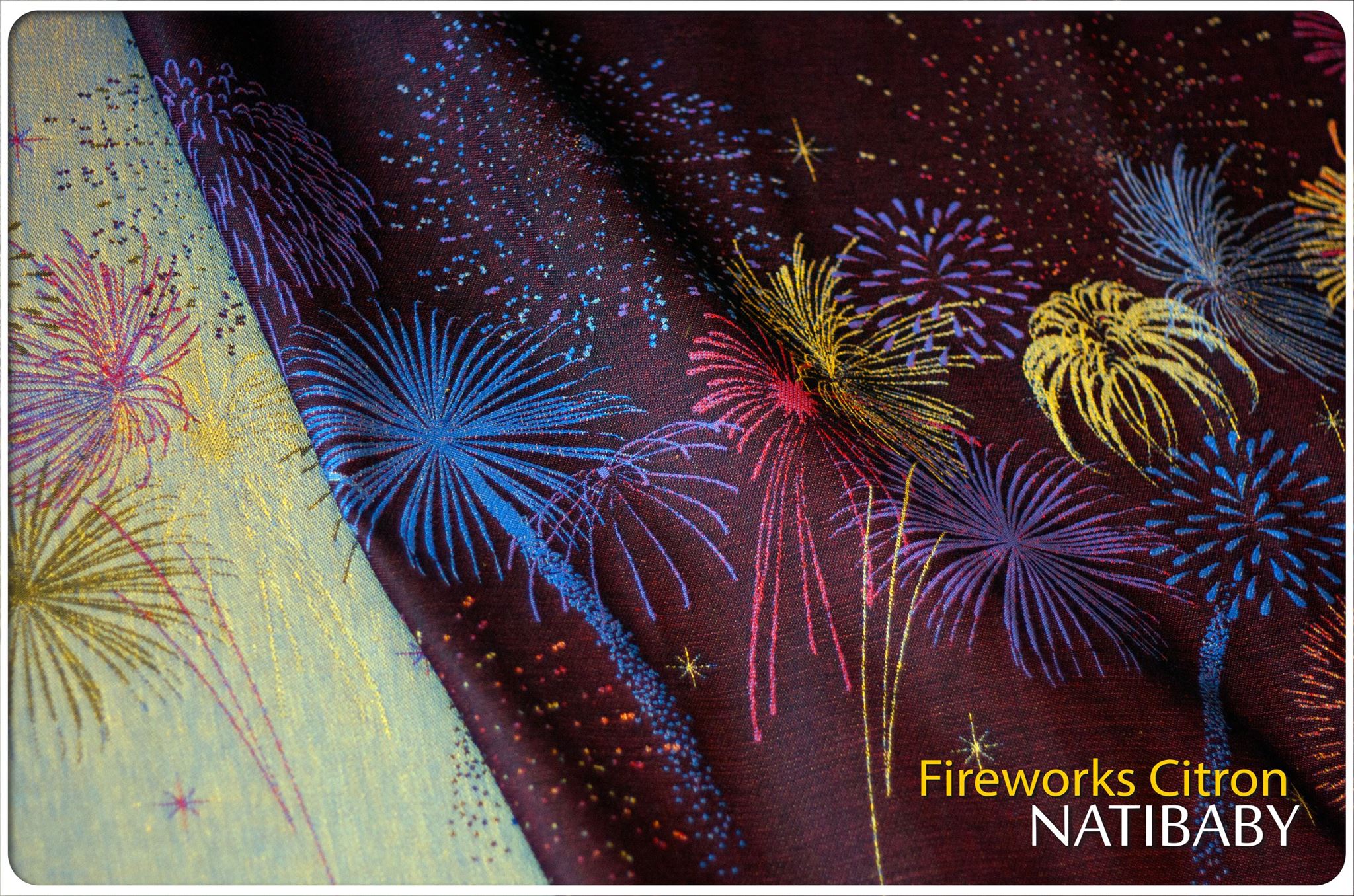 Natibaby Fireworks Citron Wrap (linen) Image