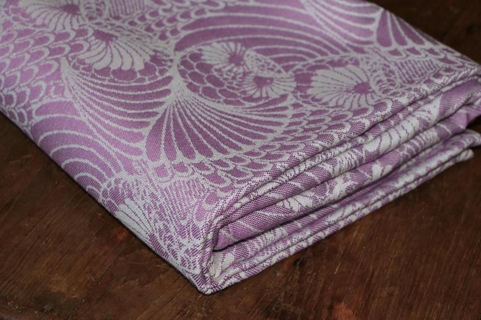 Linuschka Owls Lilac Wrap (merino, mulberry silk) Image